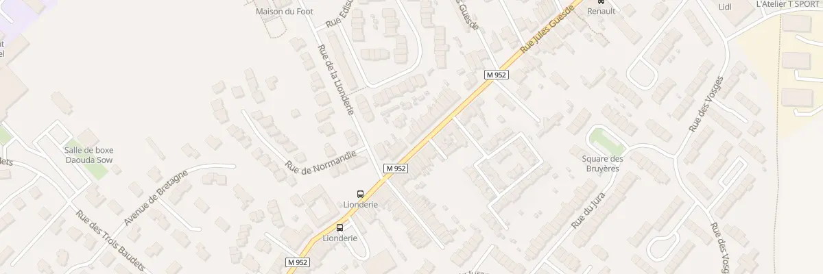 Plan du 211 Rue Jules Guesde à Hem