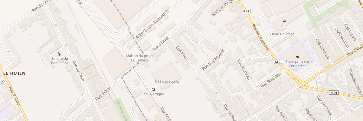 Plan du 28 Rue d’Oran Cite Florin à Wattrelos