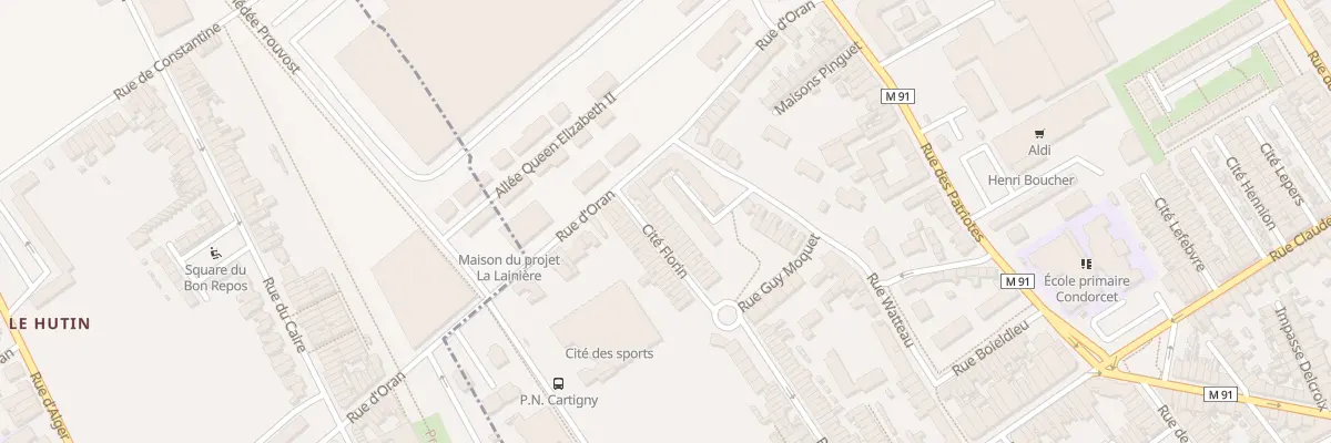 Plan du 5 Rue d’Oran Cite Florin à Wattrelos
