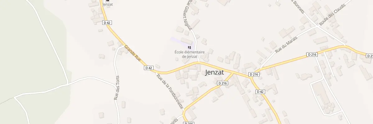 Plan du 29 Rue Grande Rue à Jenzat