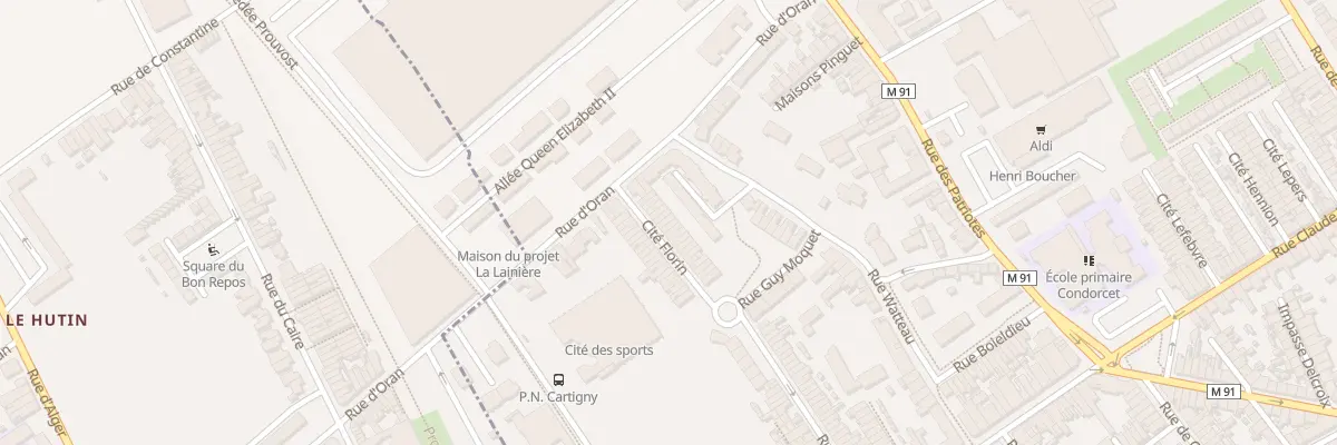 Plan du 6 Rue d’Oran Cite Florin à Wattrelos