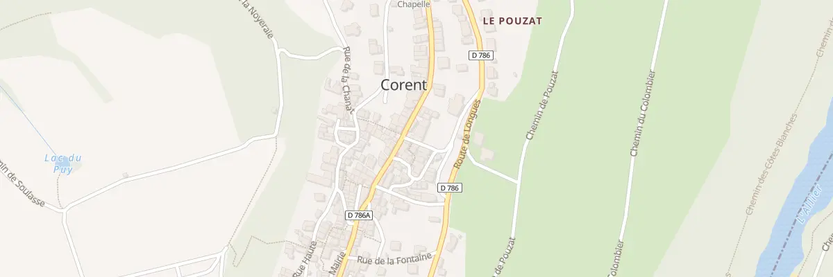 Plan du 27 Rue Principale à Corent