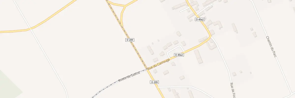 Plan du 68 Rue du Carrouge à Savins