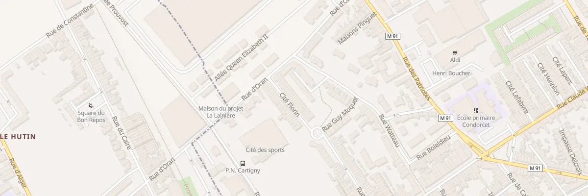 Plan du 8 Rue d’Oran Cite Florin à Wattrelos