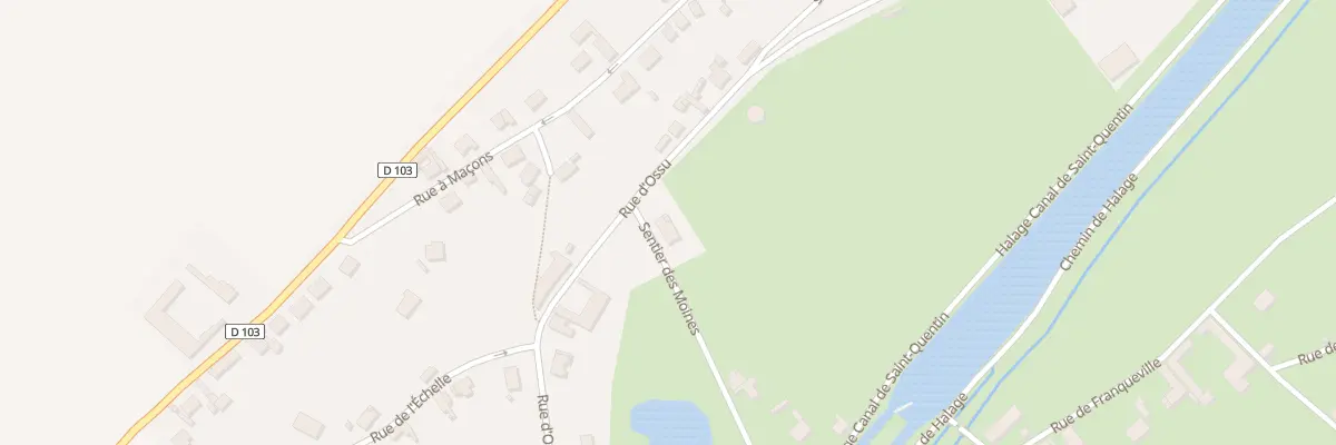 Plan du 5T Rue d’Ossu à Honnecourt-sur-Escaut