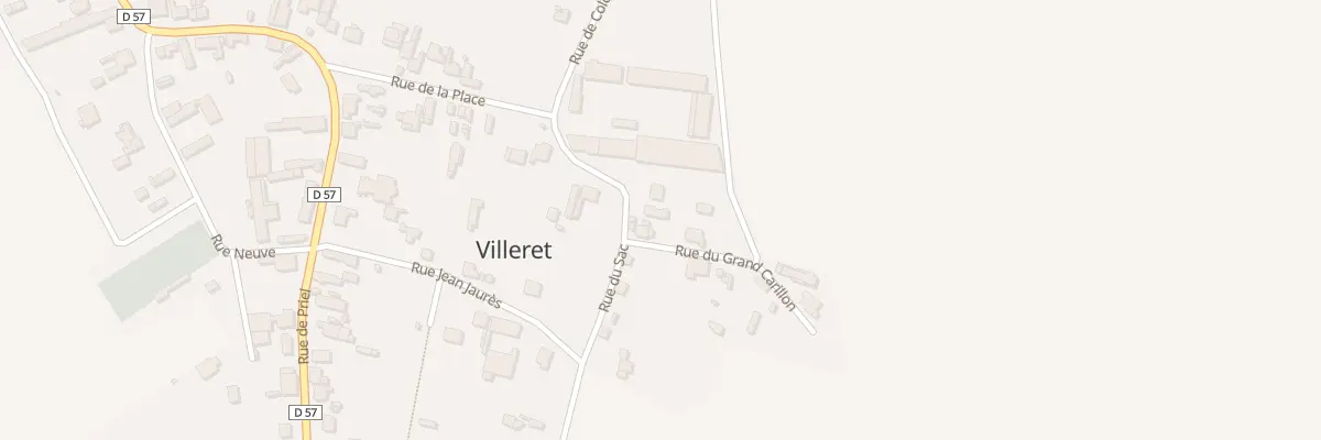 Plan du 3 Rue du Sac à Villeret
