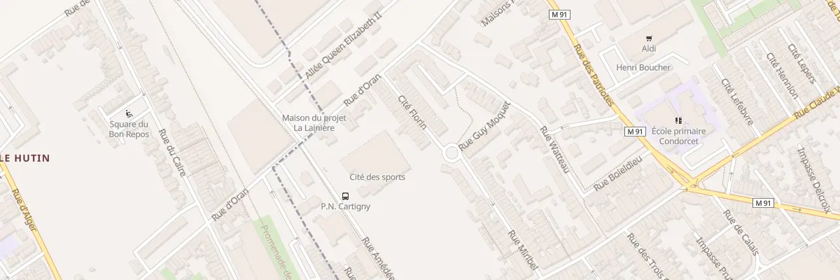 Plan du 24 Rue d’Oran Cite Florin à Wattrelos