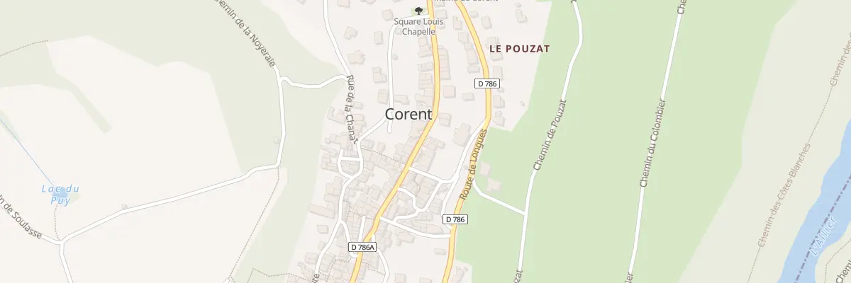 Plan du 19 Rue Principale à Corent