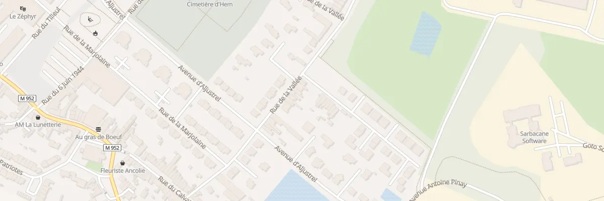 Plan du 52 Rue de la Vallee à Hem