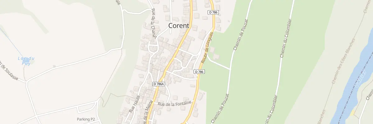 Plan du 10 Rue Basse à Corent