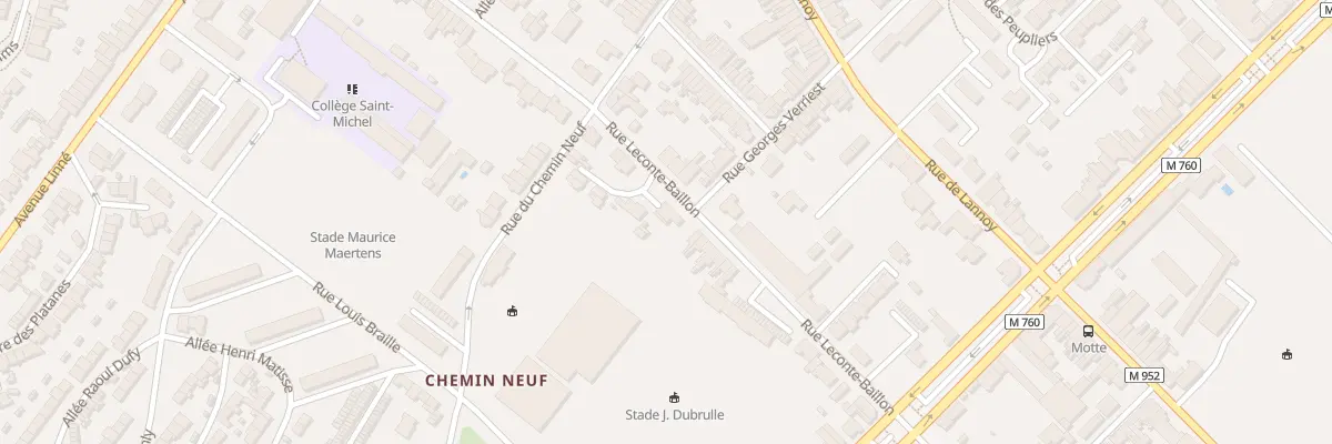 Plan du 26 Rue Leconte Baillon à Roubaix