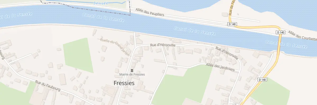 Plan du 80B Rue d’Heronville à Fressies