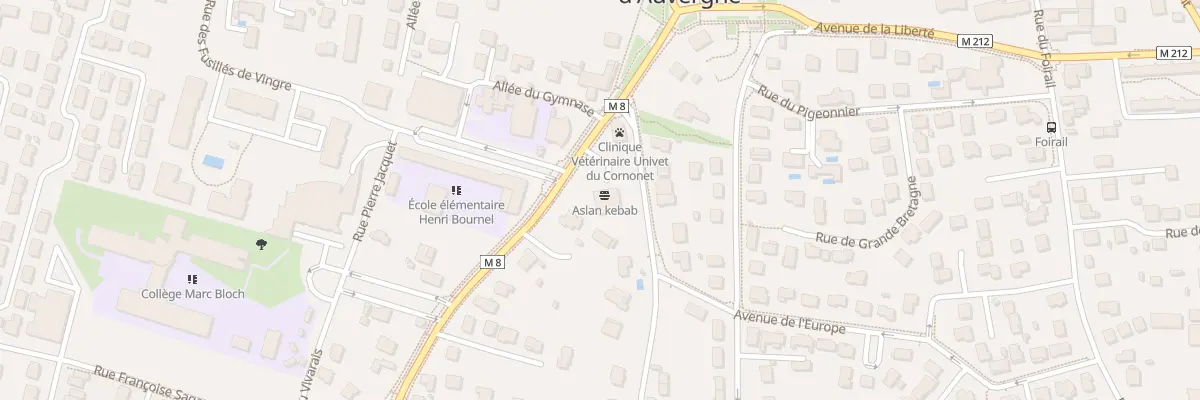 Plan du 3 Av de la Libération à Cournon-d’Auvergne