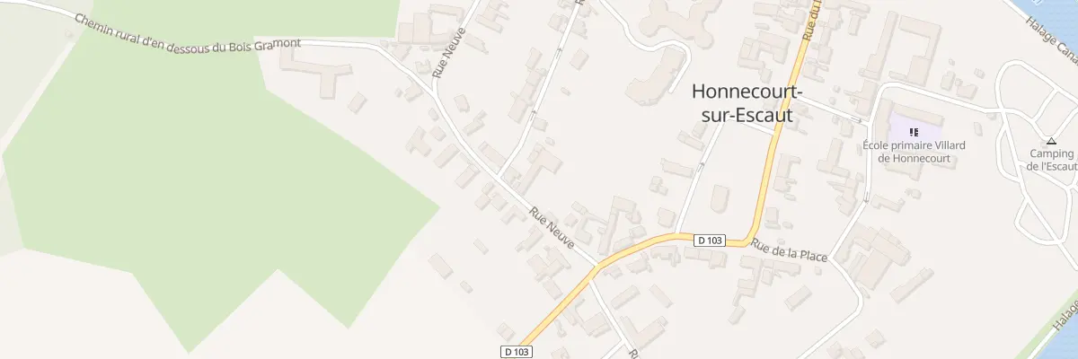 Plan du 6 Rue Neuve à Honnecourt-sur-Escaut