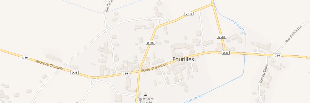Plan du 7 Rte d’Etroussat à Fourilles