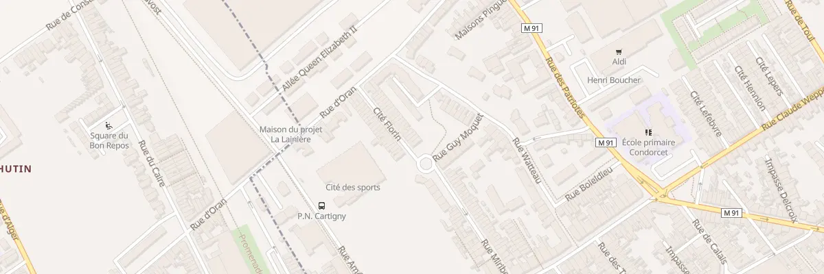 Plan du 16 Rue d’Oran Cite Florin à Wattrelos