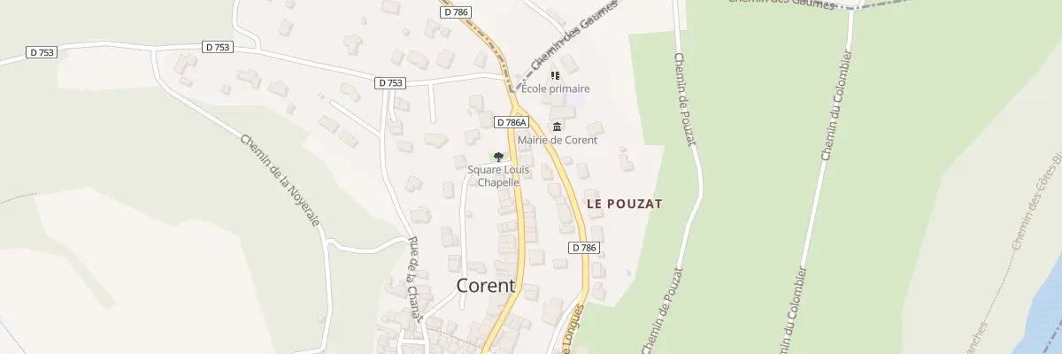 Plan du 3 Rue Principale à Corent