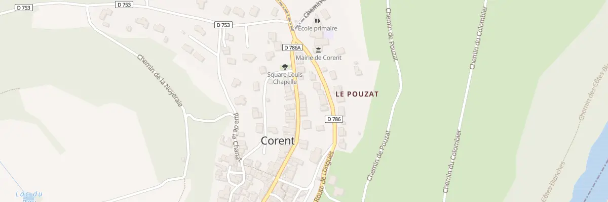 Plan du 7 Rue Principale à Corent