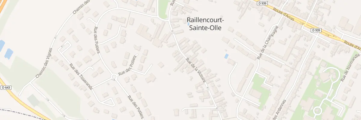 Plan du 12 Rue de la Victoire à Raillencourt-Sainte-Olle