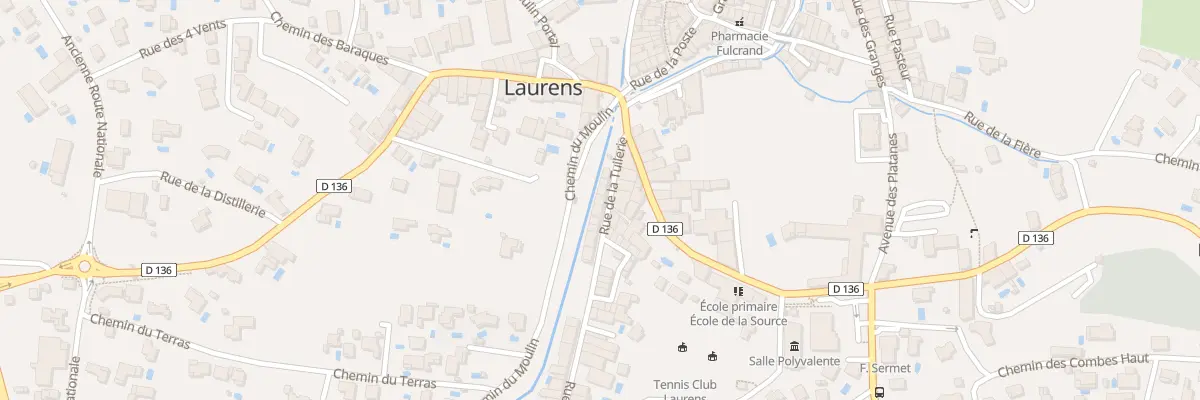 Plan du 8 Rue de la Tuilerie à Laurens
