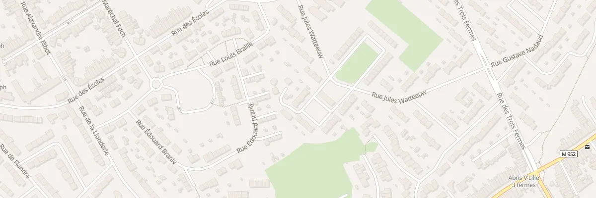 Plan du 38 Rue Jules Watteeuw à Hem