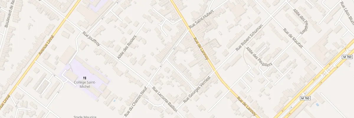 Plan du 25 Rue du Chemin Neuf à Roubaix