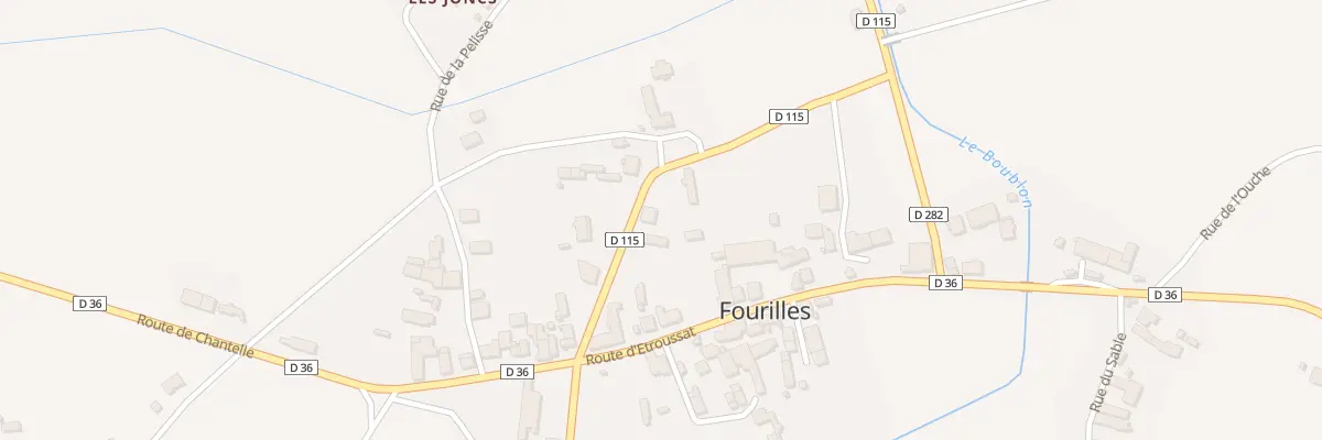 Plan du 6 Rue de la Gare à Fourilles