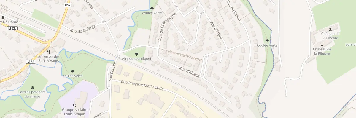 Plan du 9 Rue d’Alsace au Cendre