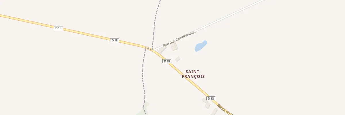 Plan du 5032 St Francois à Meillard