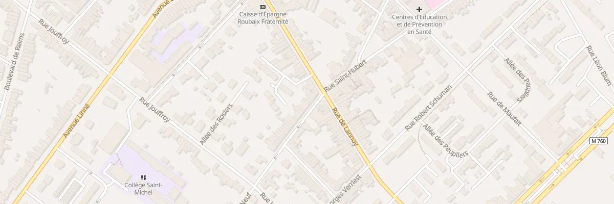 Plan du 8 Rue du Chemin Neuf à Roubaix