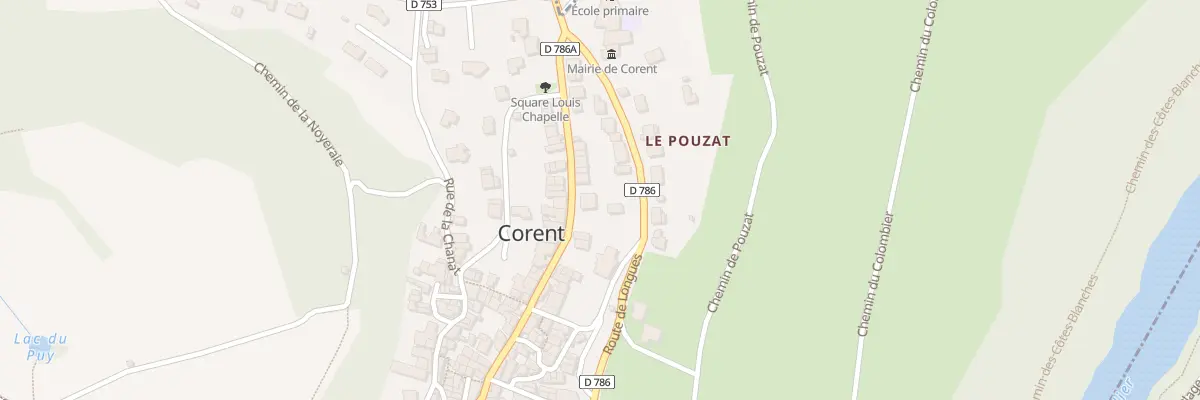 Plan du 13 Rue Principale à Corent