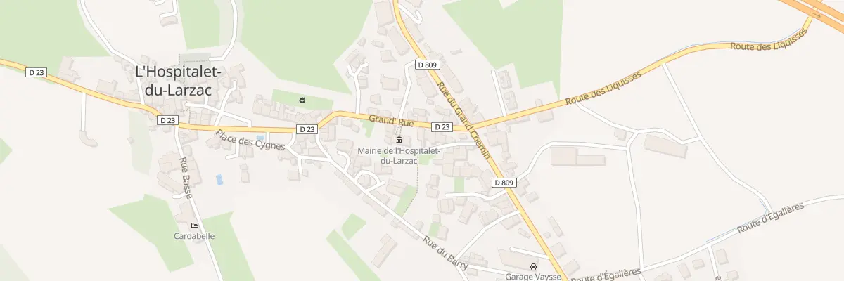 Plan du 24 Grand Rue à L’Hospitalet-du-Larzac