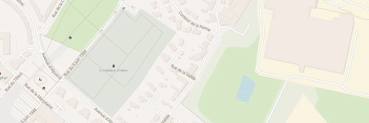 Plan du 89 Rue de la Vallee à Hem