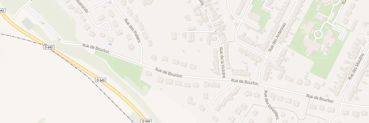 Plan du 1025 Rue de Bourlon à Raillencourt-Sainte-Olle