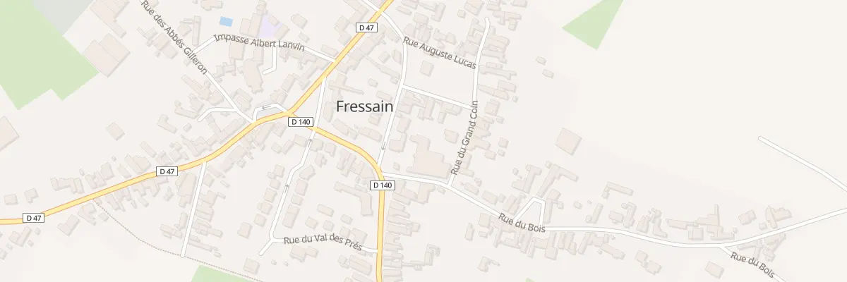 Plan du 28 Rue du Grand Coin à Fressain