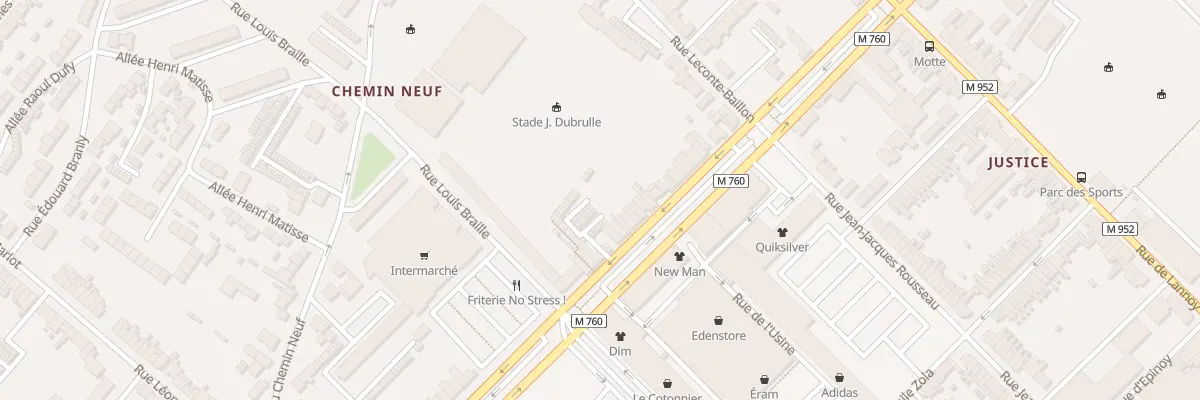 Plan du 245 Av Alfred Motte à Roubaix