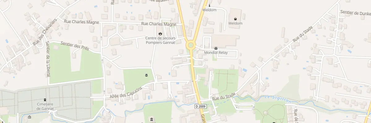 Plan du 1 Av de la Libération à Gannat