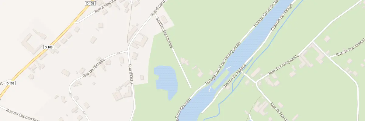 Plan du 1 Sen des Moines à Honnecourt-sur-Escaut