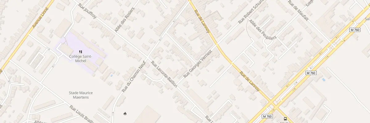Plan du 20 Rue Michel Ange à Roubaix