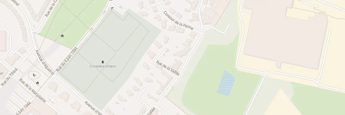 Plan du 91 Rue de la Vallee à Hem