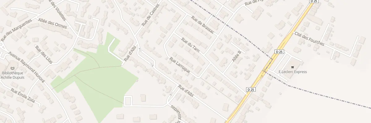 Plan du 38 Rue Larroque à Montigny-en-Ostrevent