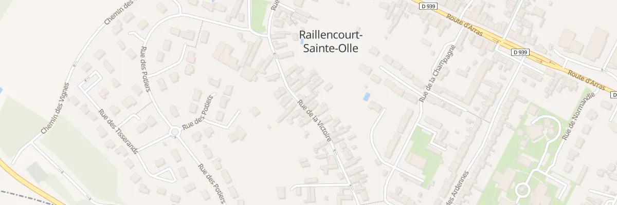 Plan du 21 Rue de la Victoire à Raillencourt-Sainte-Olle