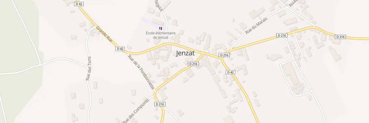 Plan du 4 Rue de l’Huilerie à Jenzat