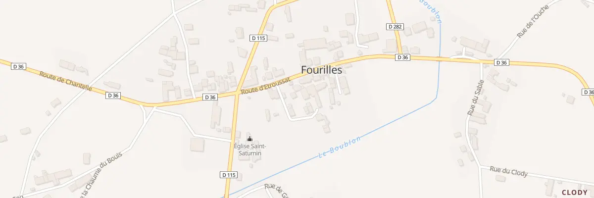 Plan du 3 Pass de la Mairie à Fourilles