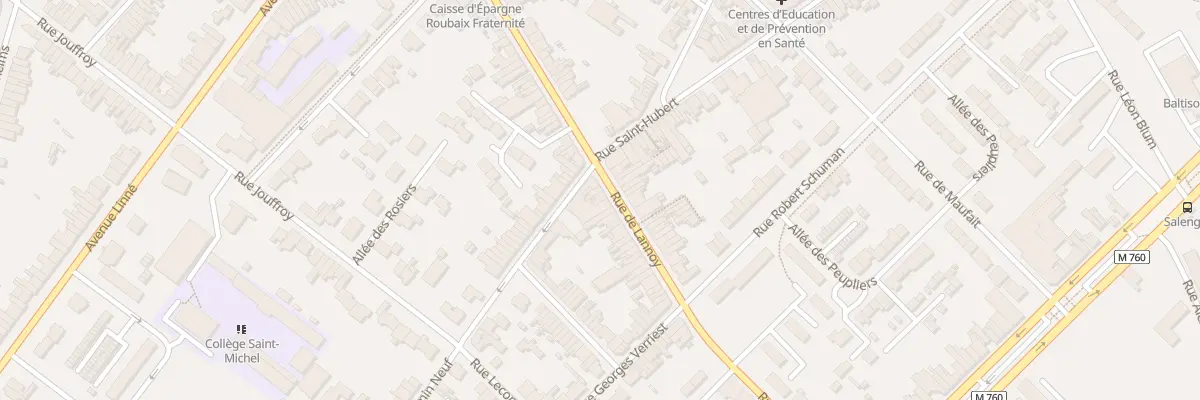 Plan du 504 Rue de Lannoy à Roubaix