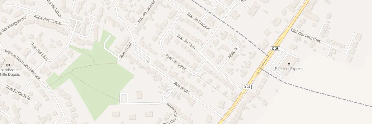 Plan du 26 Rue Larroque à Montigny-en-Ostrevent
