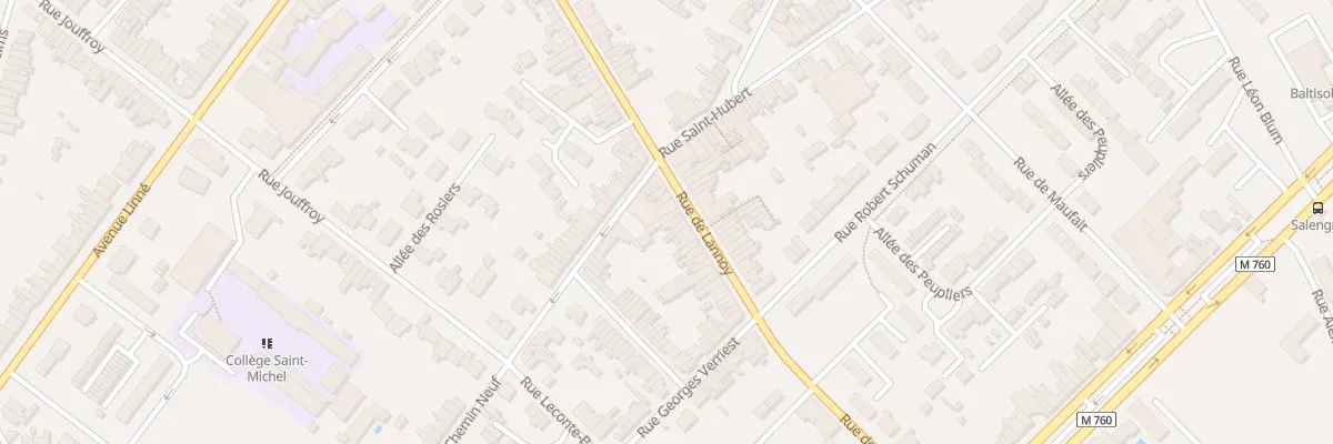 Plan du 506 Rue de Lannoy à Roubaix