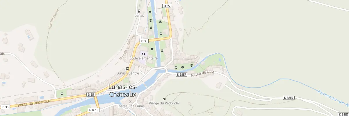 Plan du 5025 Le Village à Lunas-les-Châteaux