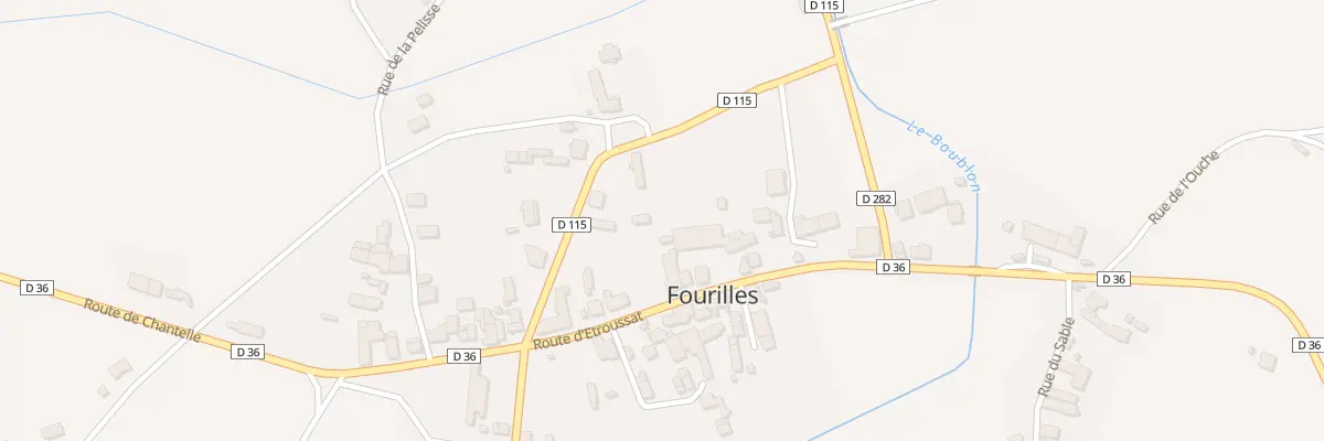 Plan du 11 Rte d’Etroussat à Fourilles