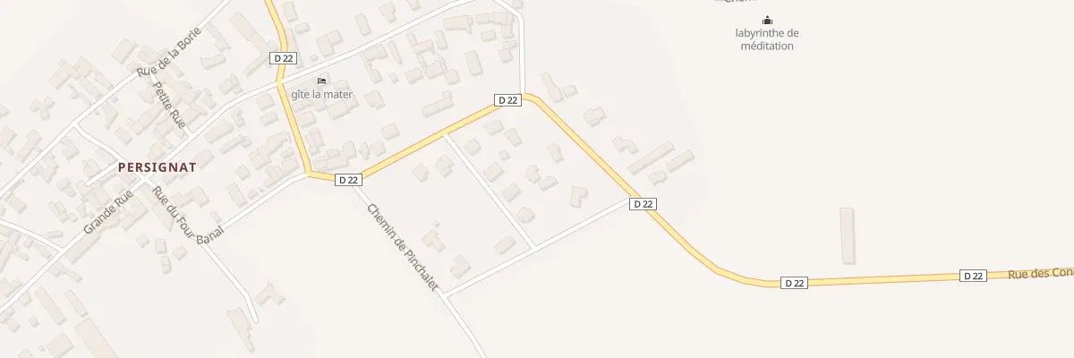 Plan du 18B Rue des Condamines - Persignat à Aubiat